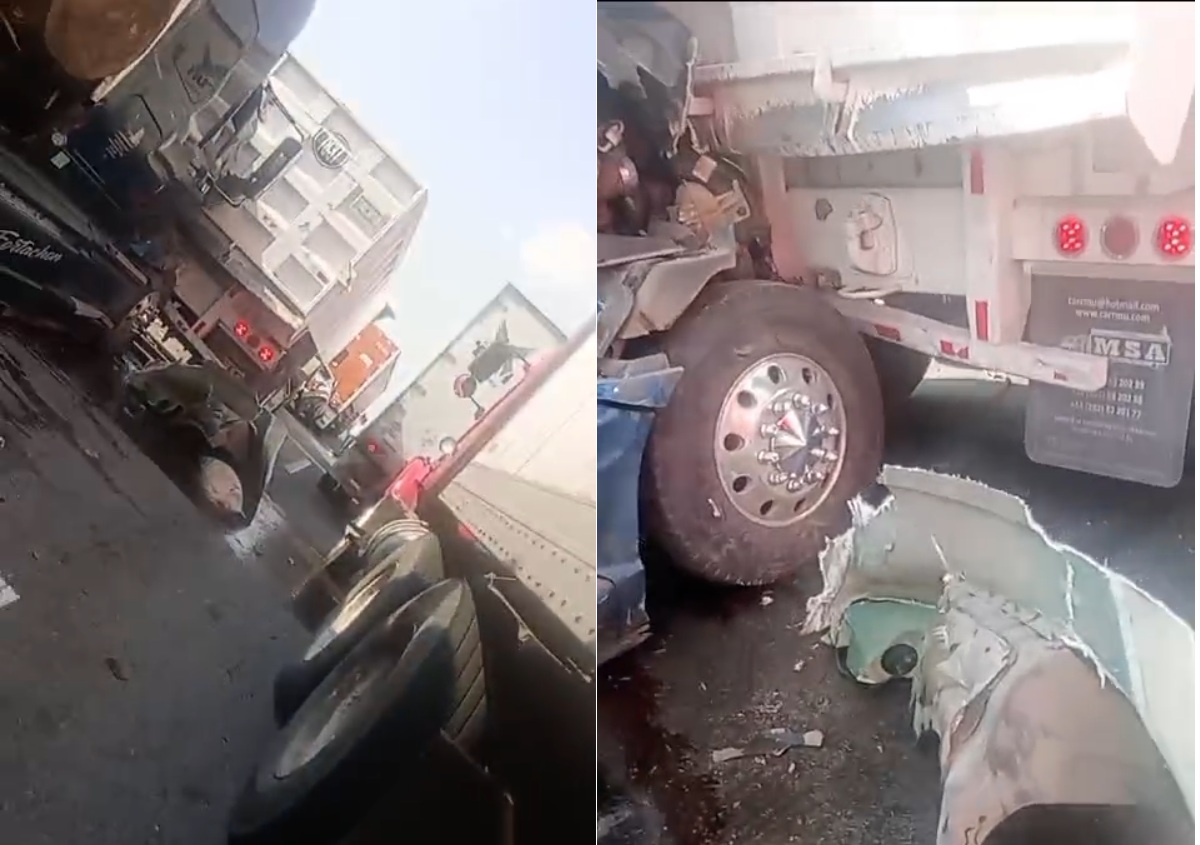 ¡Precaución conductores! Carambola en Tultepec afecta la circulación rumbo al AIFA