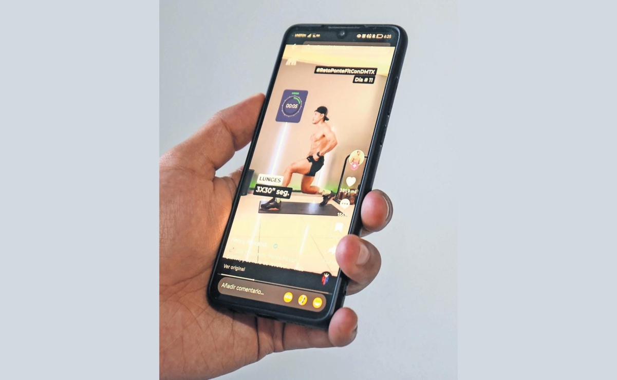 Tik Tok se ha convertido en una herramienta para que las personas salgan del sedentarismo. Foto: Alejandro Vargas / El Universal Estado de México