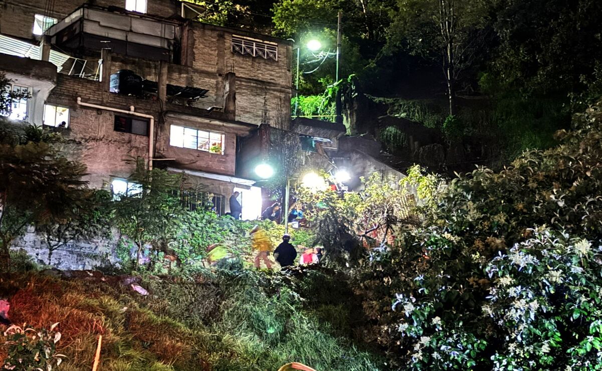 Dos casas y una escuela fueron afectadas por el deslave / Foto Especial