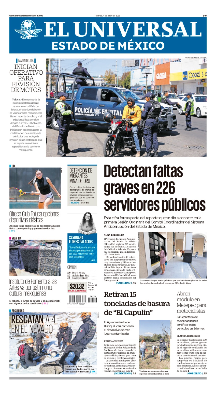 Portada 24 de enero 2025