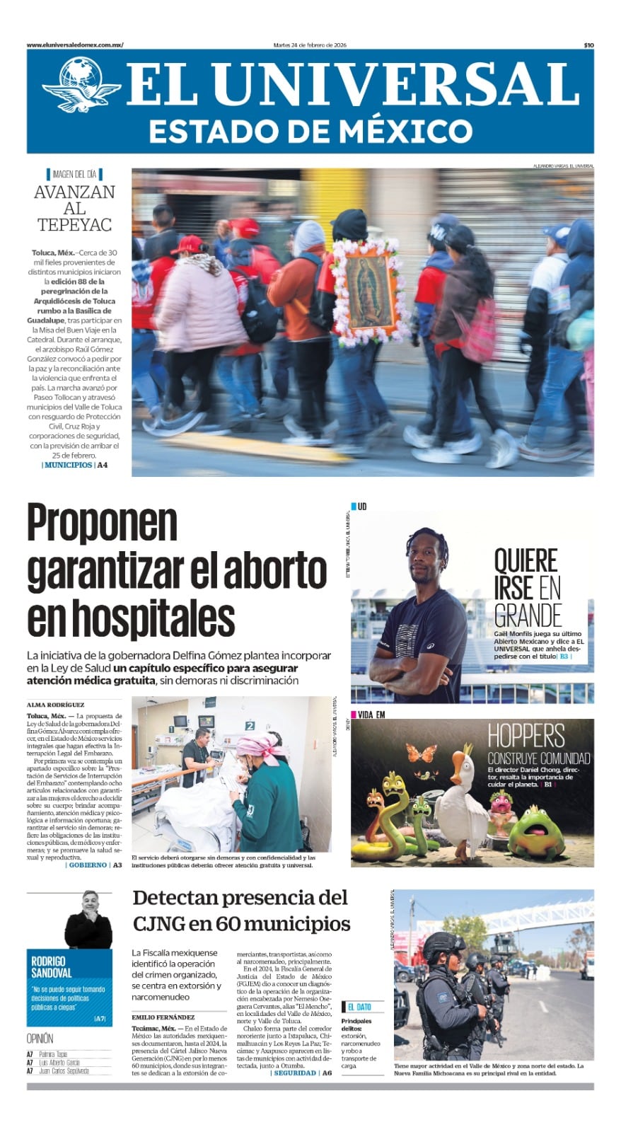 Portada 24 de febrero de 2026