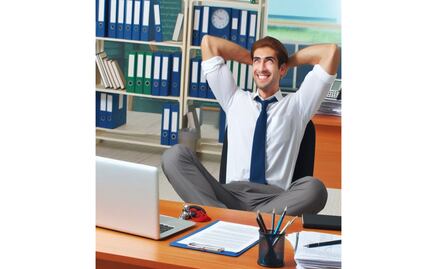 Cinco ejercicios que puedes hacer en la oficina para combatir el estrés