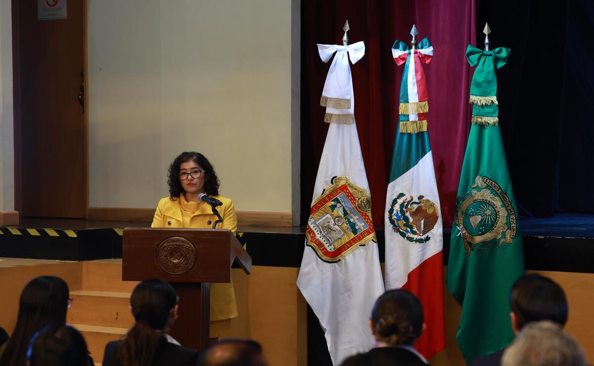 Marta Patricia Zarza Delgado, rectora de la UAEMéx / Foto Alejandro Vargas