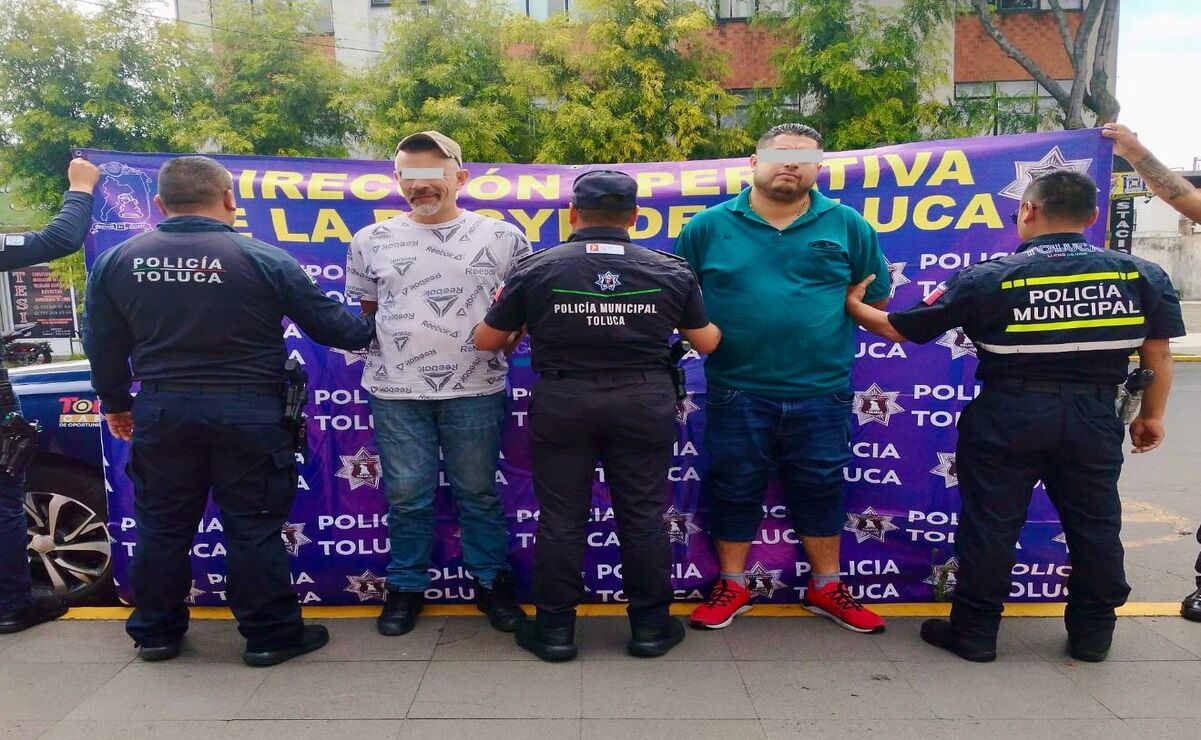 Detienen a tres sujetos en Toluca por conducir vehículos con reporte de robo