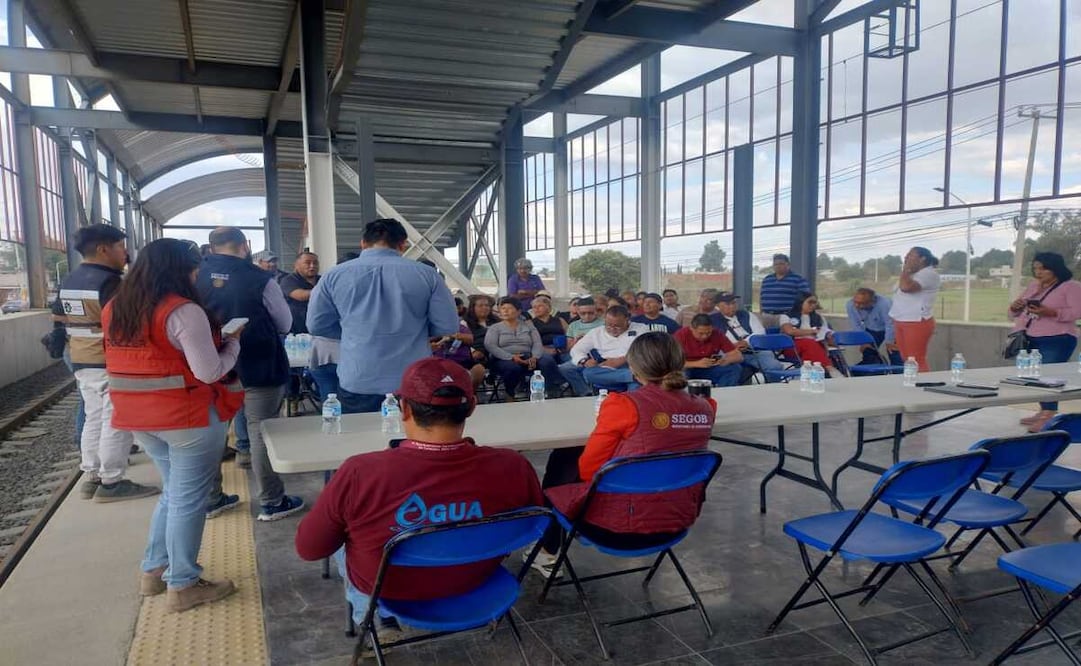 Vecinos de Teyahualco condicionan el avance del Tren AIFA a obras sociales urgentes, lanzando un ultimátum a las autoridades federales / Foto: Especial