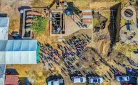 Construyen el cárcamo "6 Colonias": Tecnología de bombeo para frenar encharcamientos en Chicoloapan