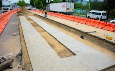 Mexibús Línea 5: Avanza construcción de carril confinado en la Vía Gustavo Baz en Tlalnepantla