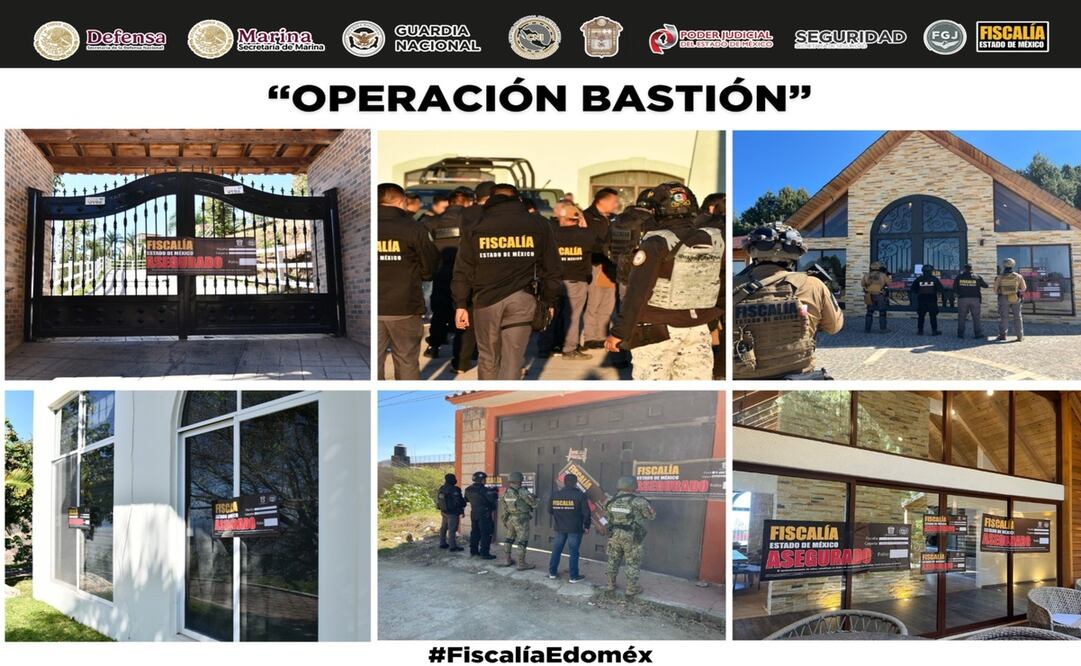 A través del Operativo Bastión, aseguran propiedades utilizadas por el crimen organizado en el Edomex. Foto: Especial