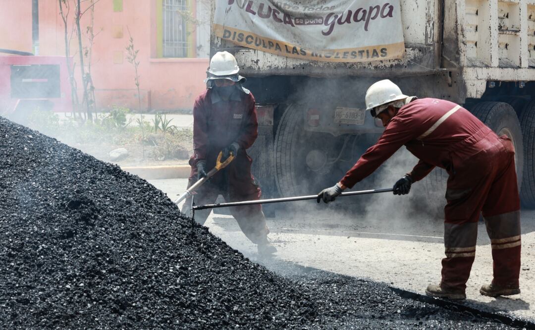 Trabajos de infraestructura en uno de los municipios beneficiados por el plan de obras estatal. Foto: Alejandro Vargas
