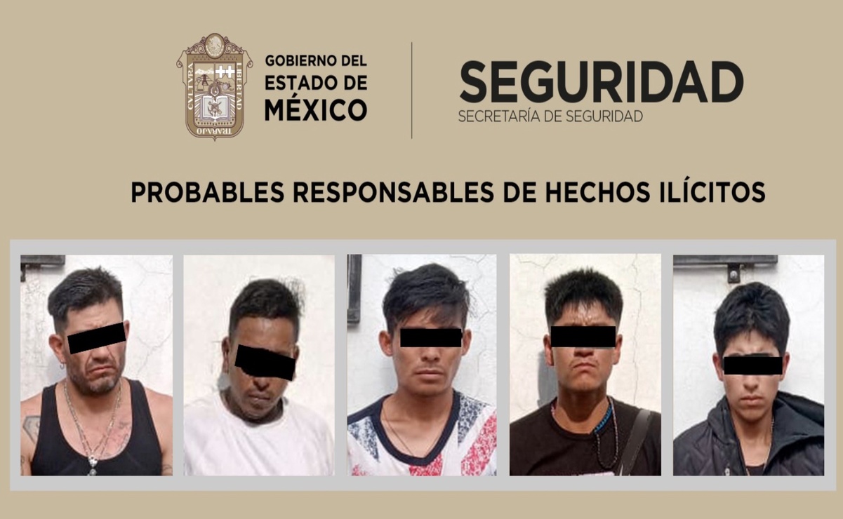 Caen 5 presuntos ladrones en Huehuetoca, los sorprenden con motos robadas