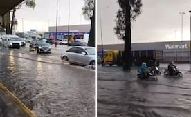 Granizada y tromba paralizan vialidades en Chicoloapan y Chimalhuacán
