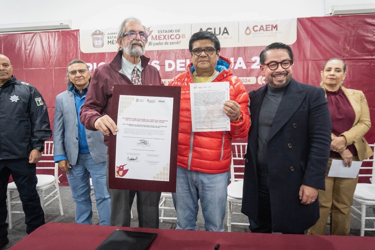 El Estado de México celebra a quienes han dedicado su vida a cuidar el agua y da un paso más hacia una gestión hídrica más equitativa y sostenible. Foto Especial