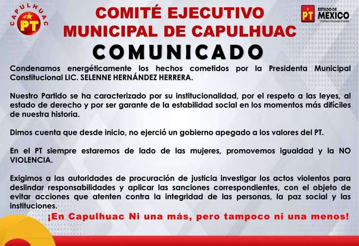 Morena Capulhuac pide una investigación / Foto Especial