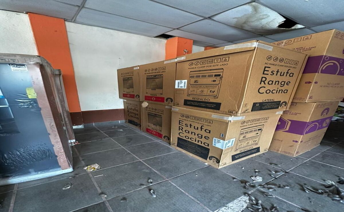 Tras la localización de los electrodomésticos la vivienda quedó asegurada para continuar con las investigaciones. Foto: Especial