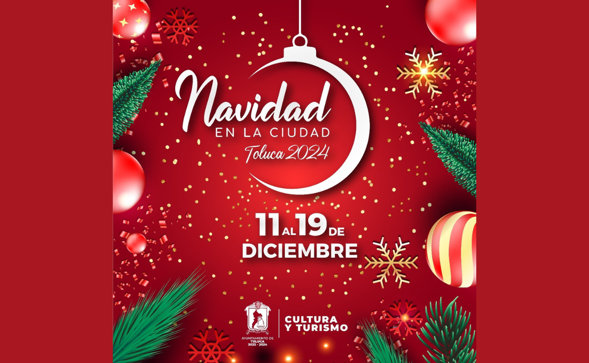 La Coordinación de Cultura y Turismo invita a toluqueños y visitantes al encendido del árbol navideño Foto: Especial