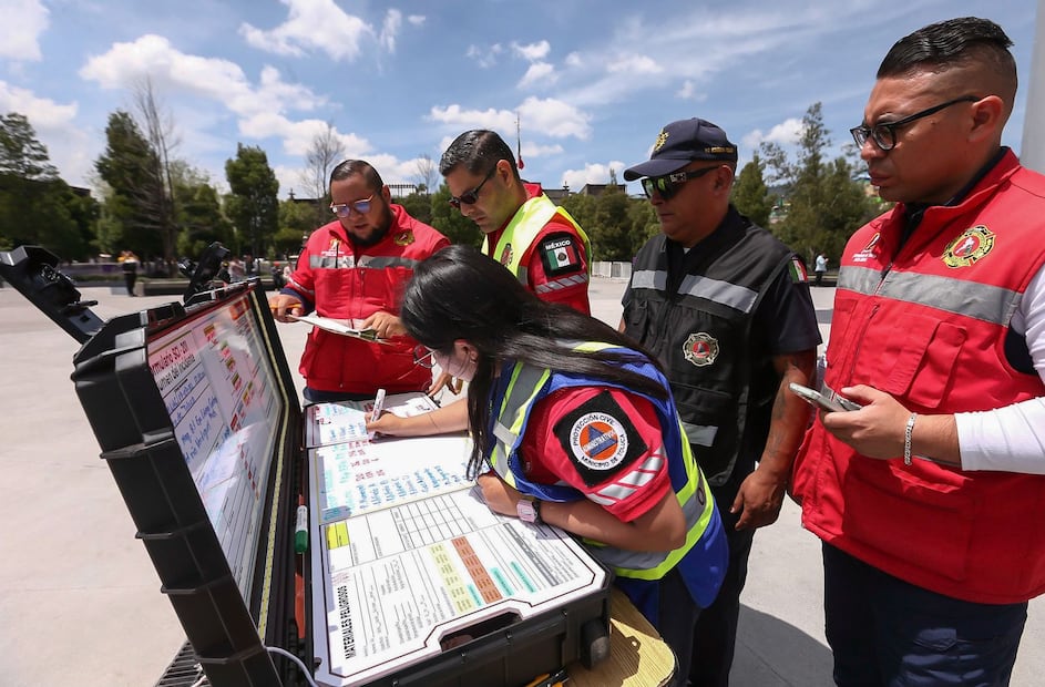 Cuerpos de Protección Civil y Bomberos evaluarán sus tiempos de respuesta ante el escenario de magnitud 7.2. Foto Especial
