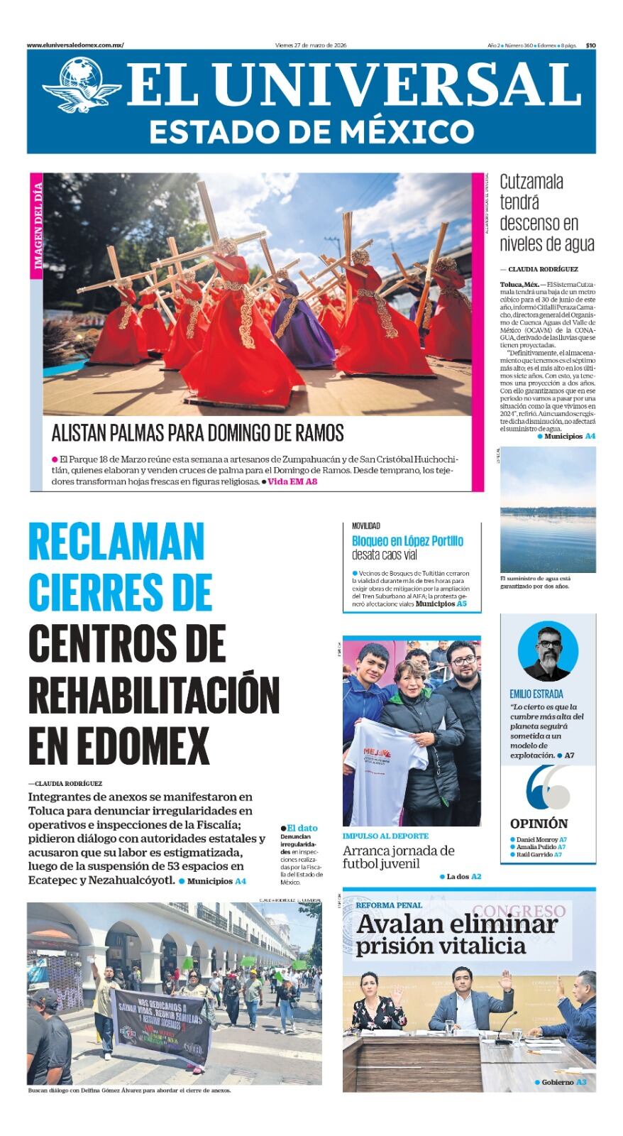 portada 27 de marzo de 2026