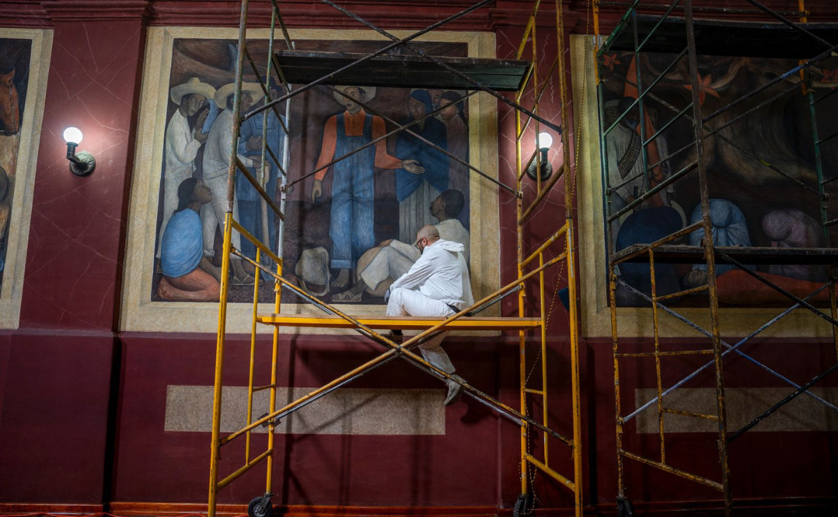 Texcoco, cuna del muralismo mexicano, revive la obra de Rivera Foto: Especial