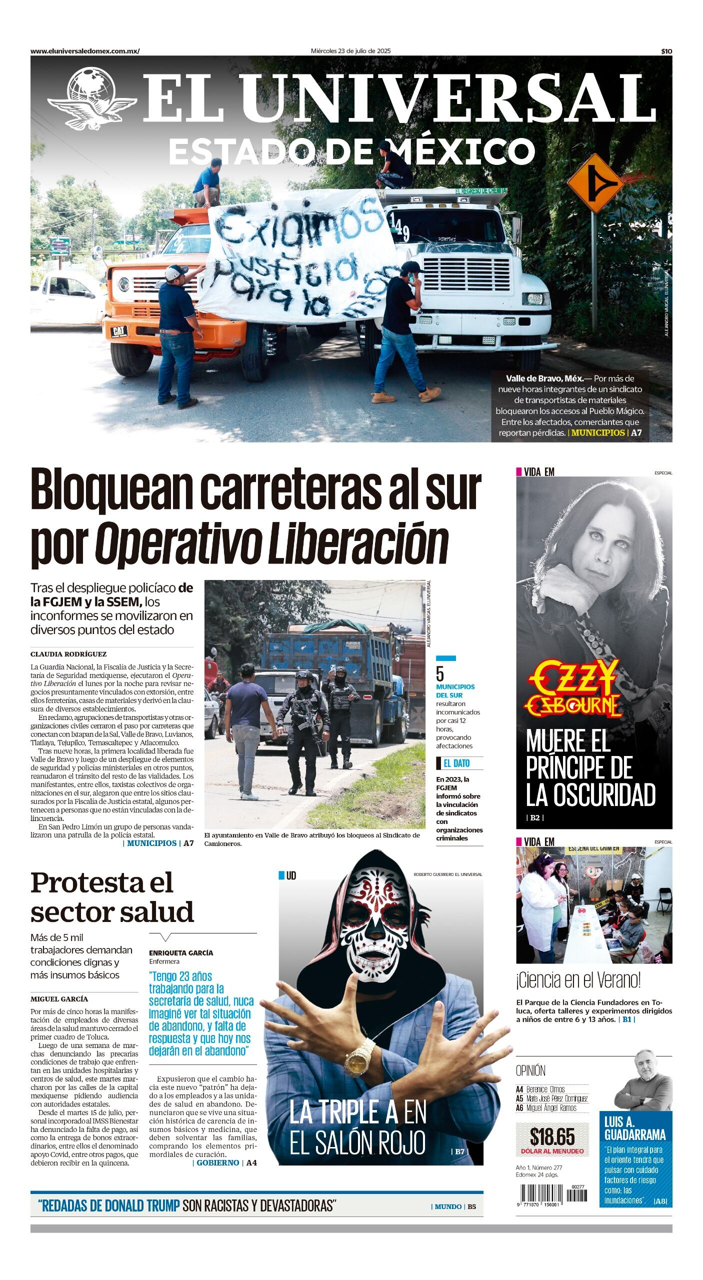 Portada 23 de julio 2025