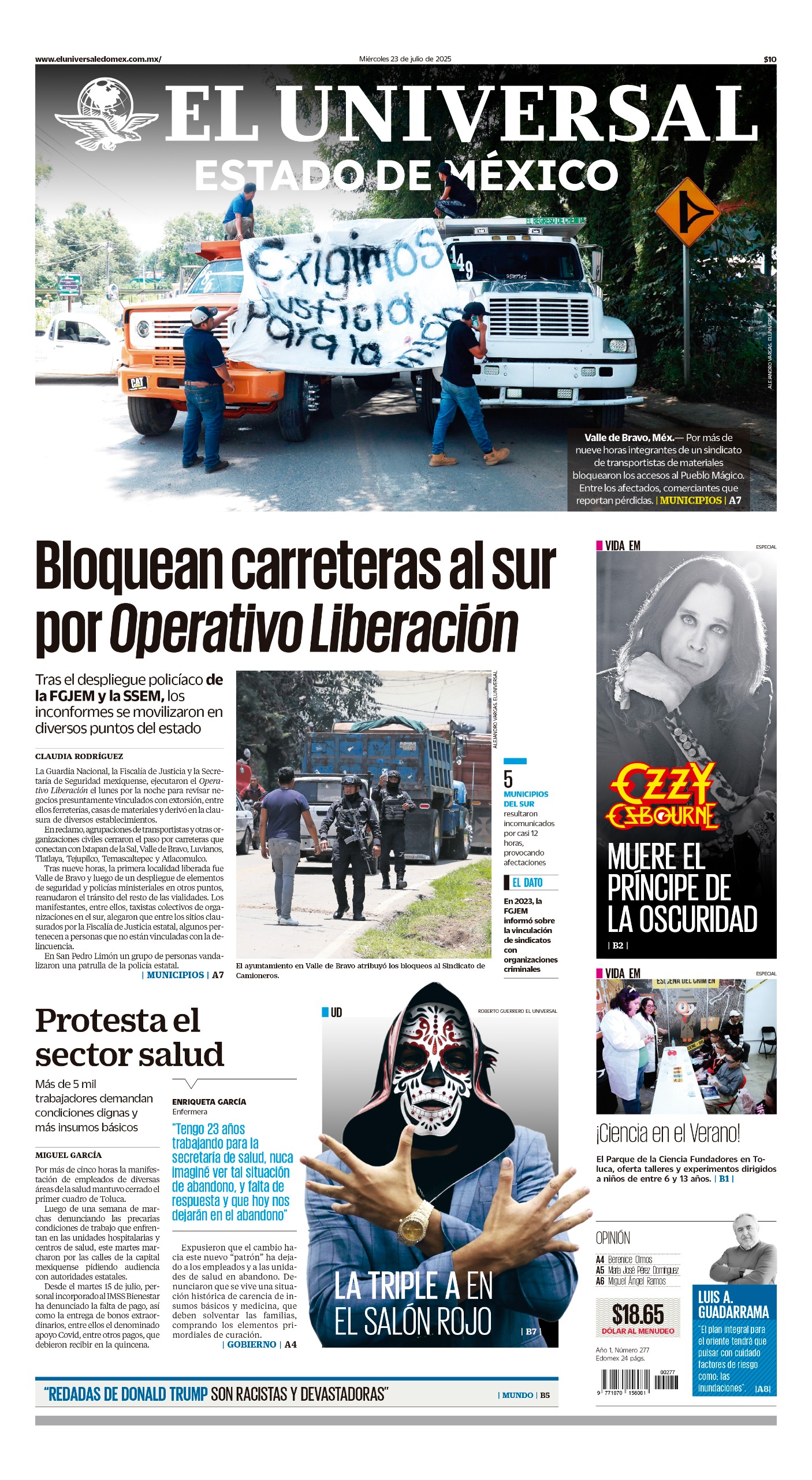 Portada 23 de julio 2025