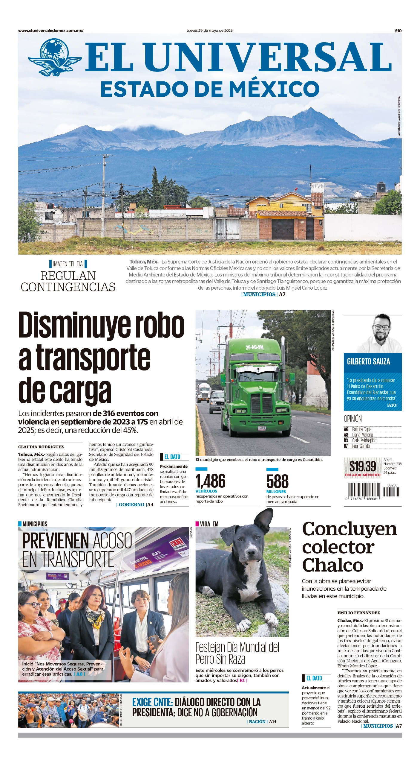 Portada Edomex 29 de mayo 2025