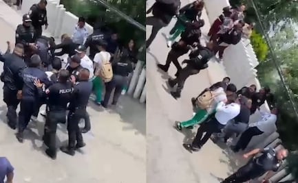 Policías de Huixquilucan detienen a alumnos del Conalep 198 tras manifestación