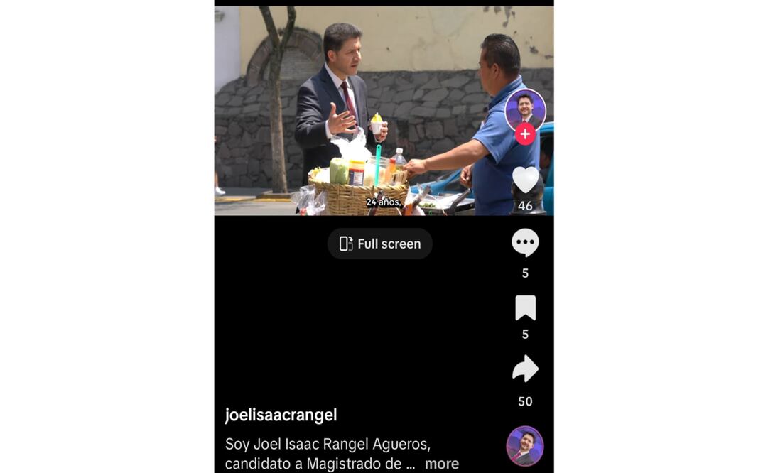A través de redes sociales ya hay promocionales de candidatos a puestos del PJEDOMEX .Foto: Captura de pantalla
