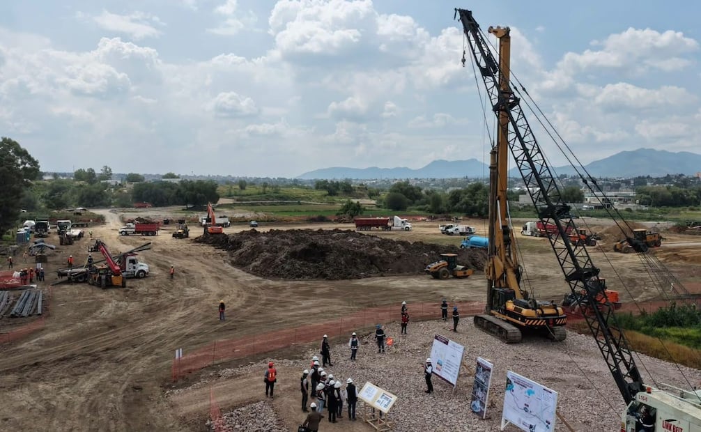En la Presa de Guadalupe se realizan trabajos relacionados con el proyecto de potabilización de agua de lluvia a cargo de la Conagua. Foto especial