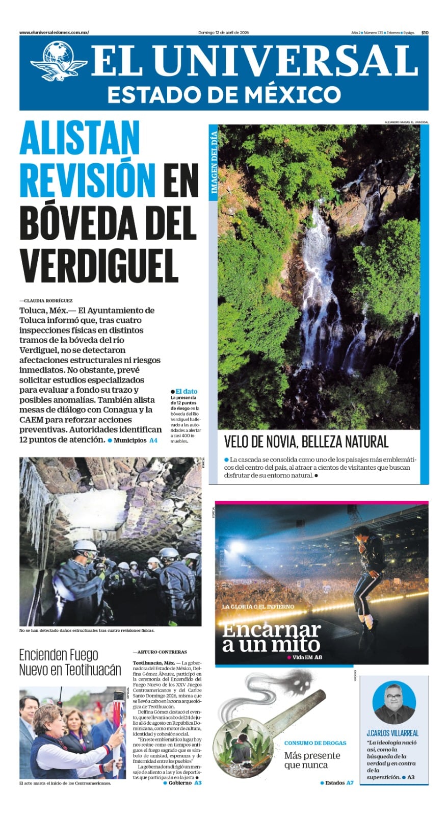 Portada del 12 de abril