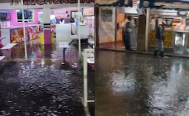 Conductores suben a los toldos de sus autos por inundaciones en Naucalpan