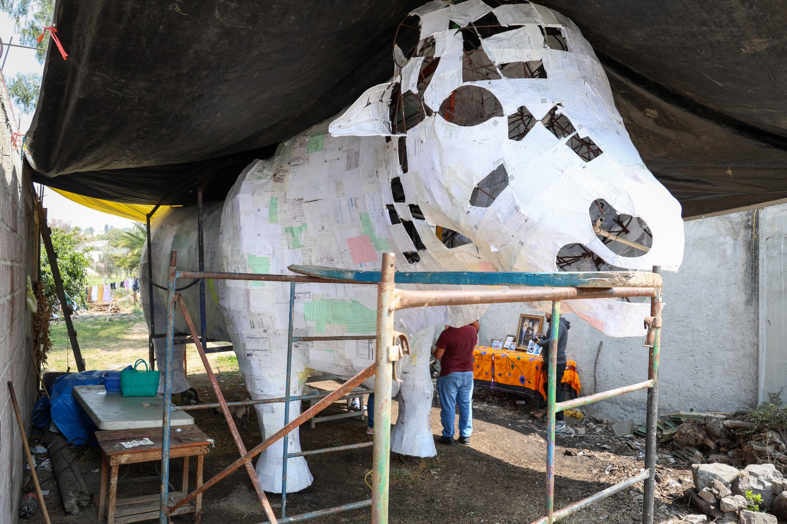 ¡Fuego y tradición en Tultepec! Los Urban preparan un toro gigante para la Feria de la Pirotecnia