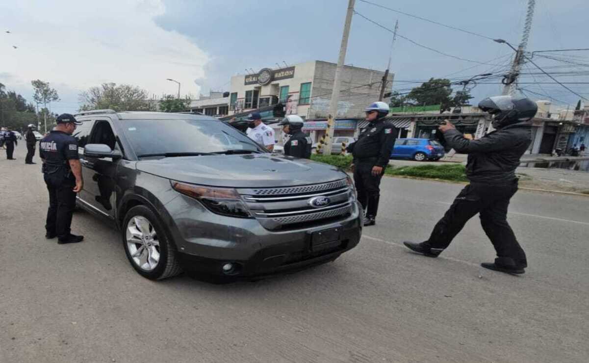 Autoridades de Ecatepec realizan diariamente operativos en conjunto con la policía estatal, Sedena y Fiscalía Mexiquense para inhibir el robo de vehículos. Foto: Especial