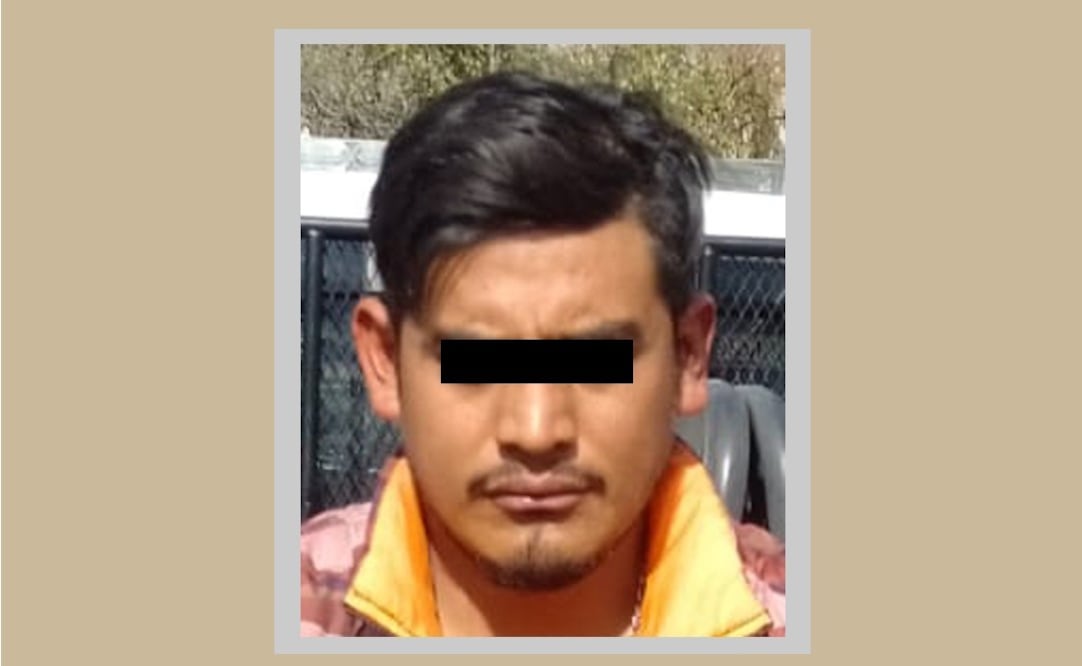 Gilberto “N” de 25 años de edad, fue detenido elementos de la Secretaría de Seguridad del Estado de México / Foto Especial
