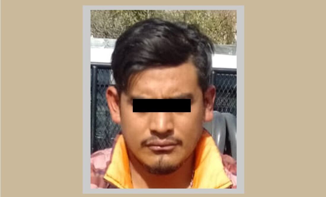 Gilberto “N” de 25 años de edad, fue detenido elementos de la Secretaría de Seguridad del Estado de México / Foto Especial