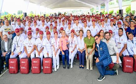 Delfina Gómez y Claudia Sheinbaum lanzan programa "Salud Casa por Casa" en Edomex