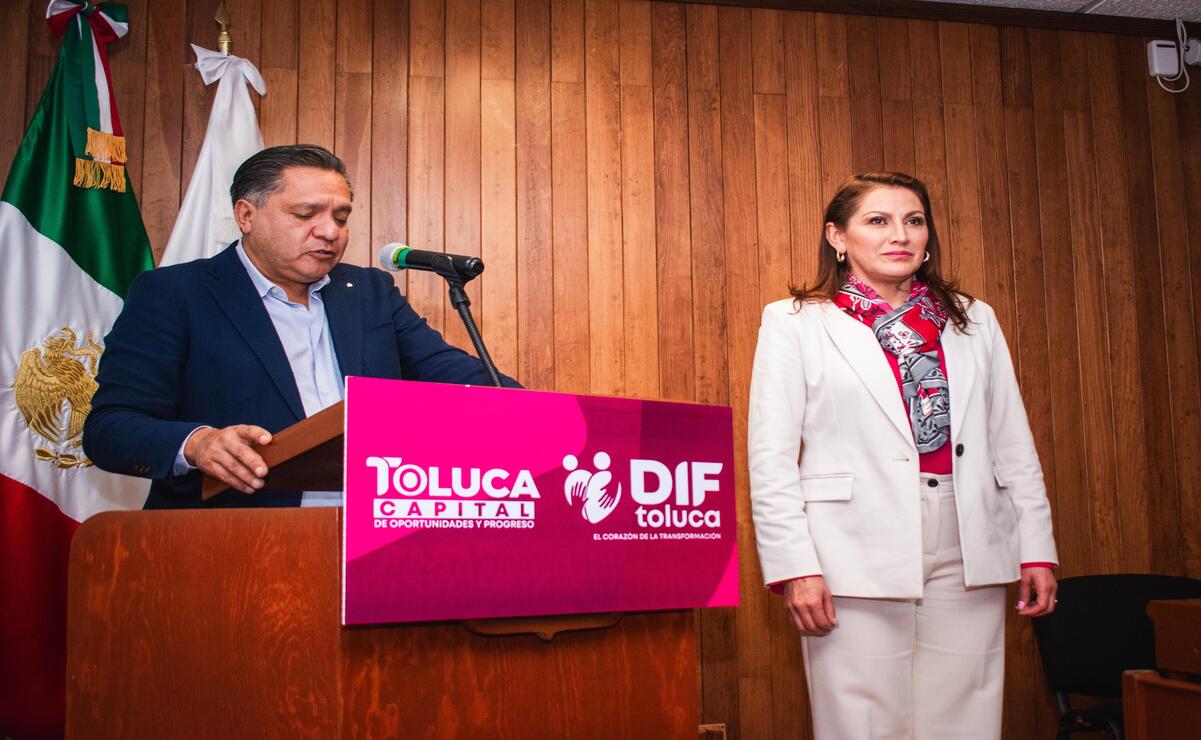 María del Rocío Pegueros Velázquez, se convirtió en la nueva presidenta Honoraria del DIF Toluca. Foto: Especial