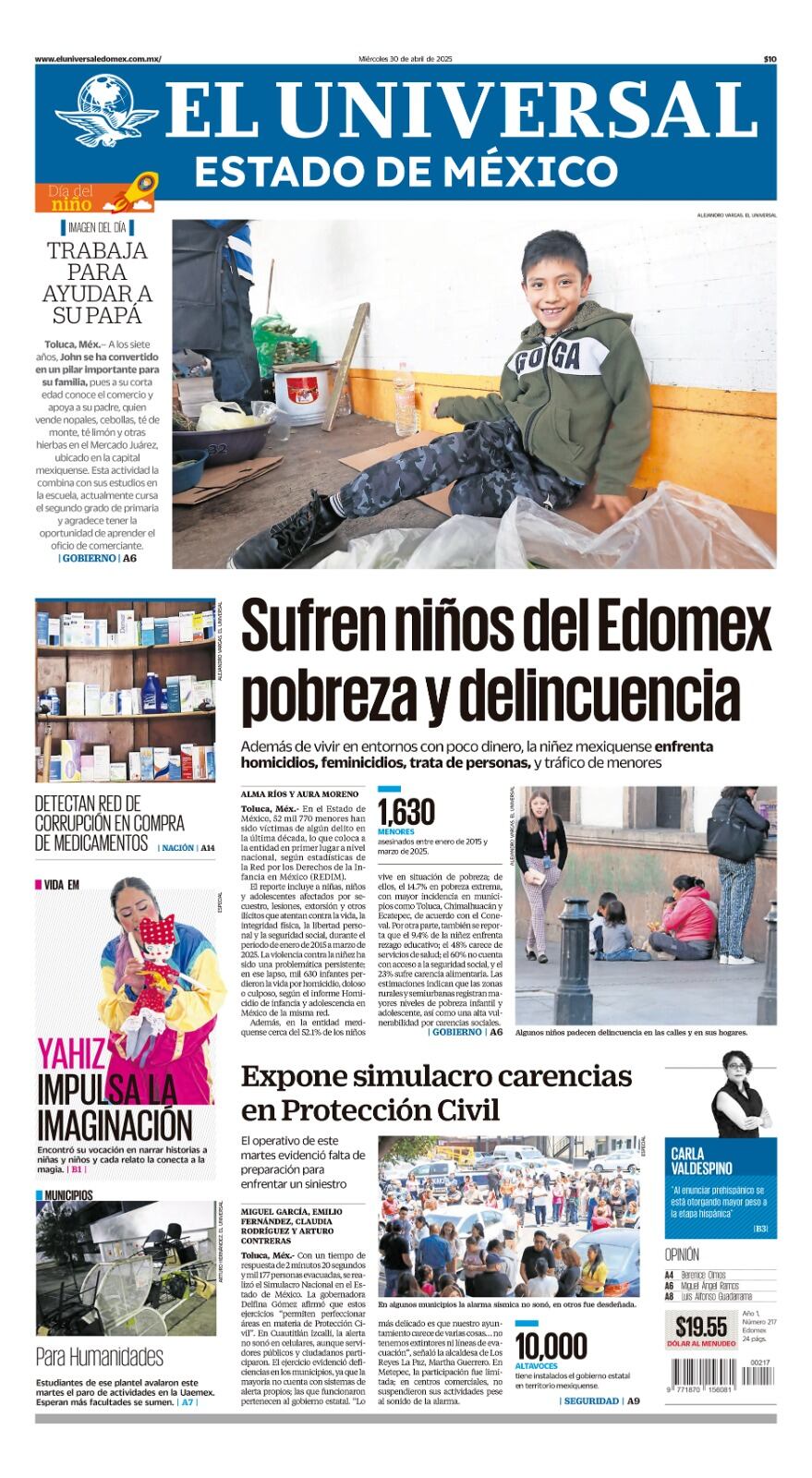 Portada Edomex 30 de abril 2025