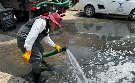 Continúa limpieza en calles afectadas por inundaciones en Chalco