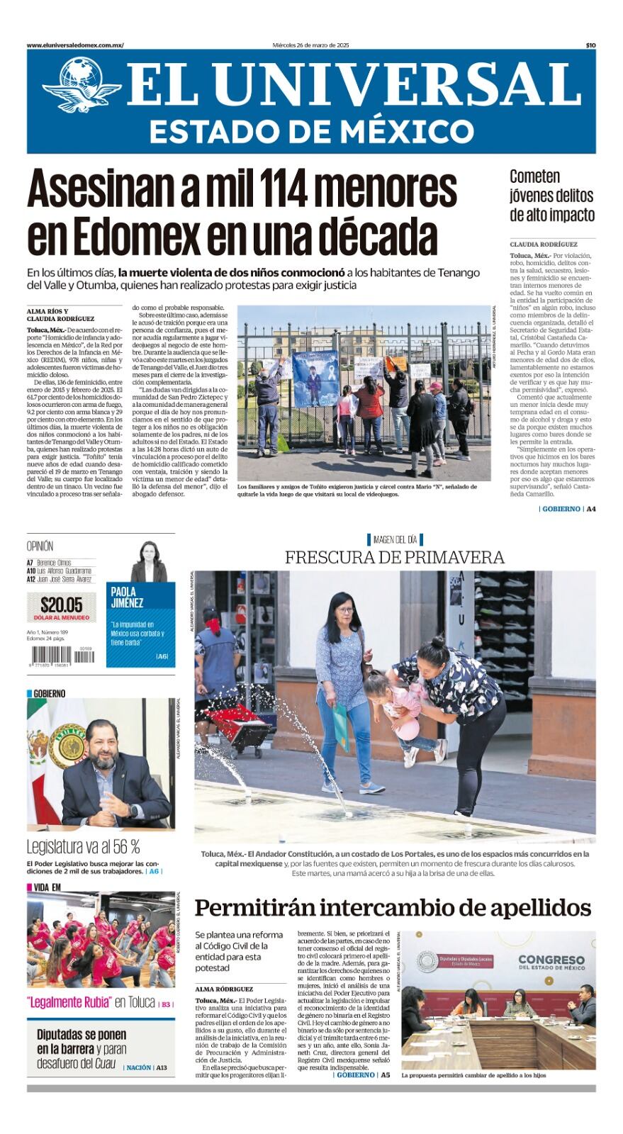 Portada 26 de marzo 2025