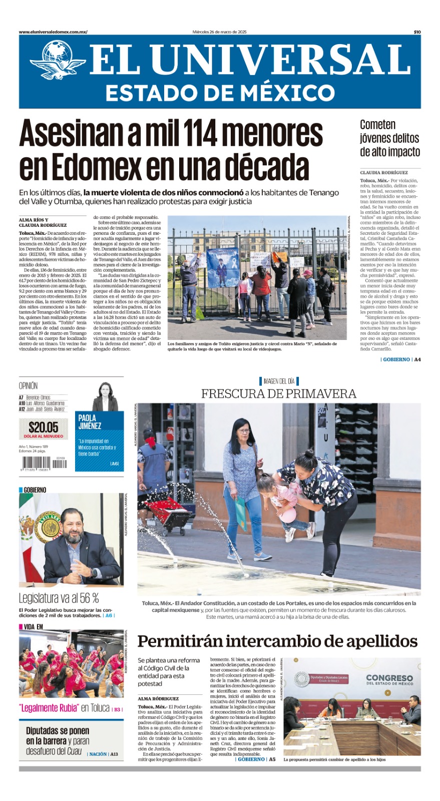 Portada 26 de marzo 2025