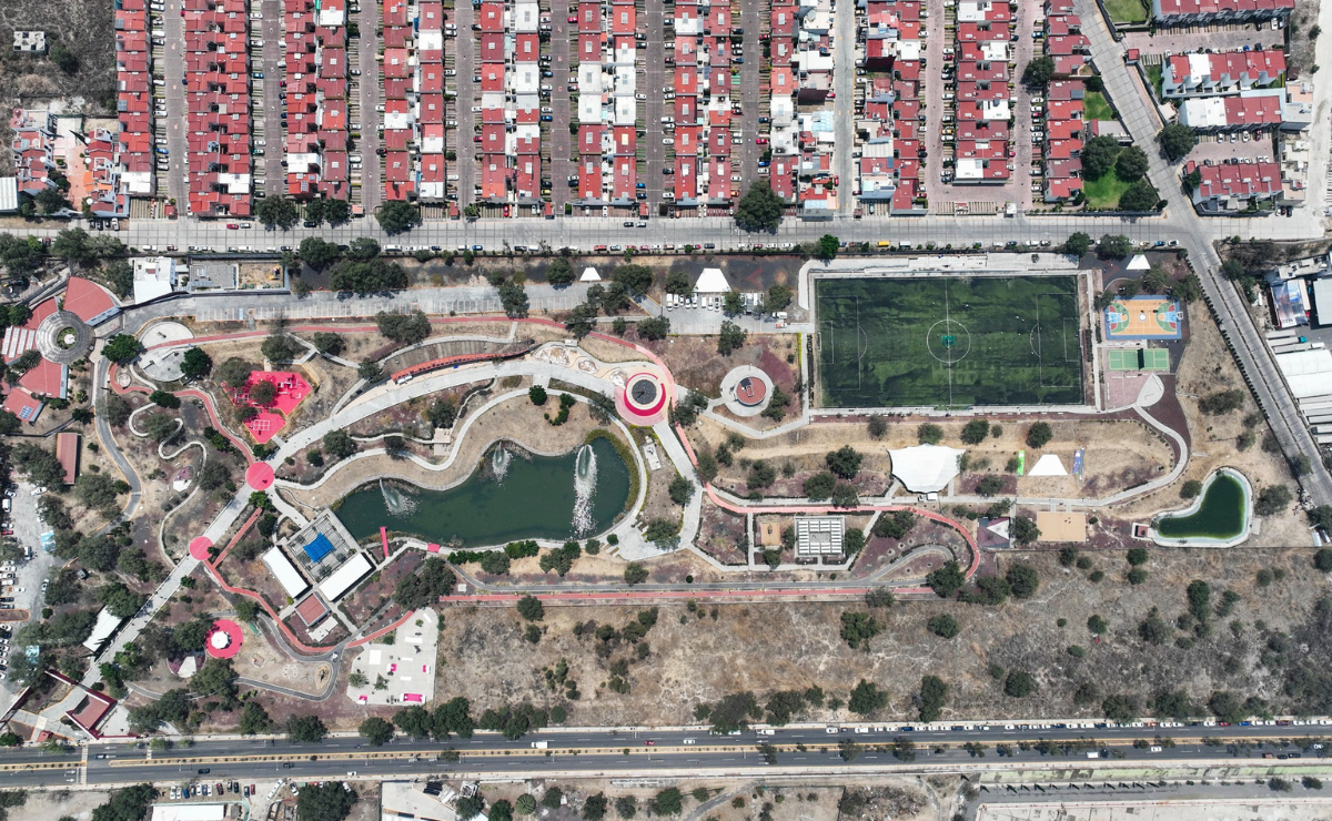 Con un lago, canchas y zonas culturales, el Parque de la Ciencia de Tlalnepantla es ahora una realidad Foto: Especial