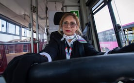 Blanca Guadalupe, la mujer que rompió la tradición familiar para conducir el Mexibús Línea 4