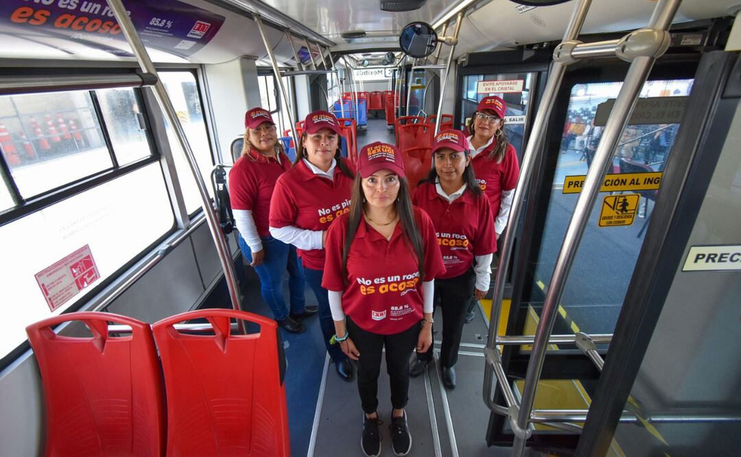 ¡El Edomex se mueve seguro! Lanzamos 'Nos Movemos Seguras', un programa clave para erradicar el acoso sexual contra las mujeres en el transporte y espacios públicos. Foto: Especial