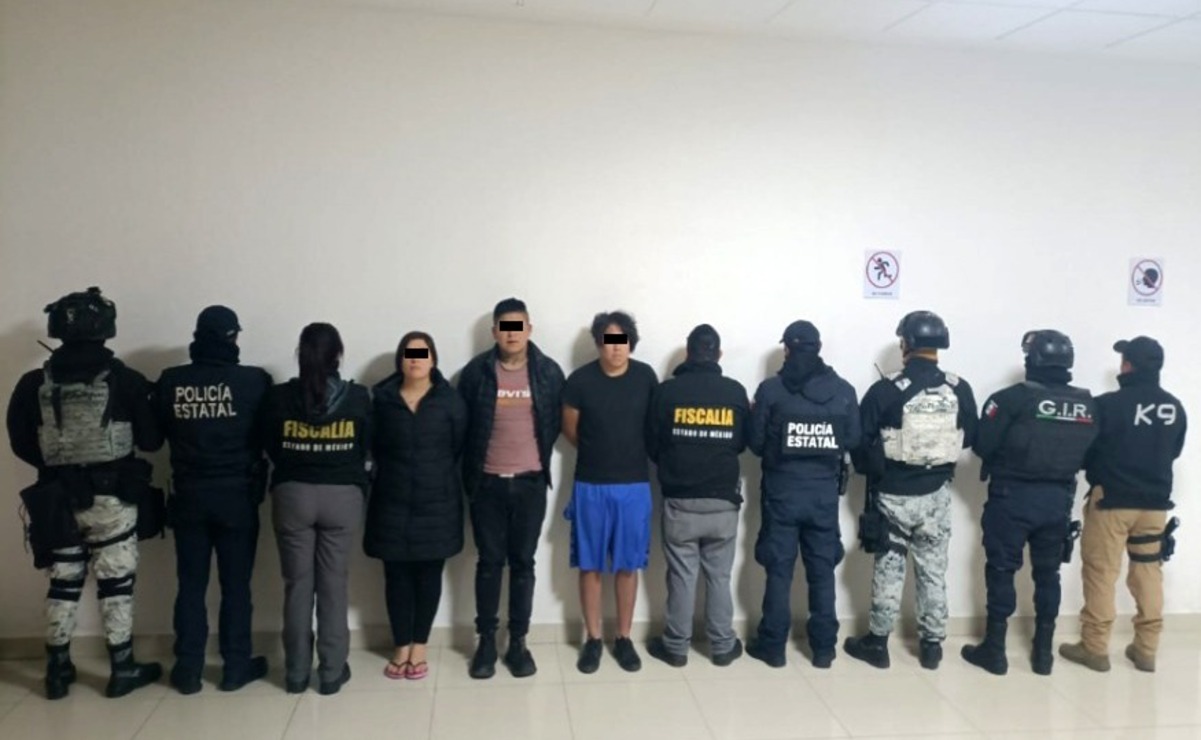 Detienen a tres personas sospechosas de extorsión e intimidación a comerciantes en Metepec