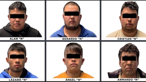 Caen 6 extorsionadores ligados a Michoacán; les incautan $170 mil en operativo de la FGJEM