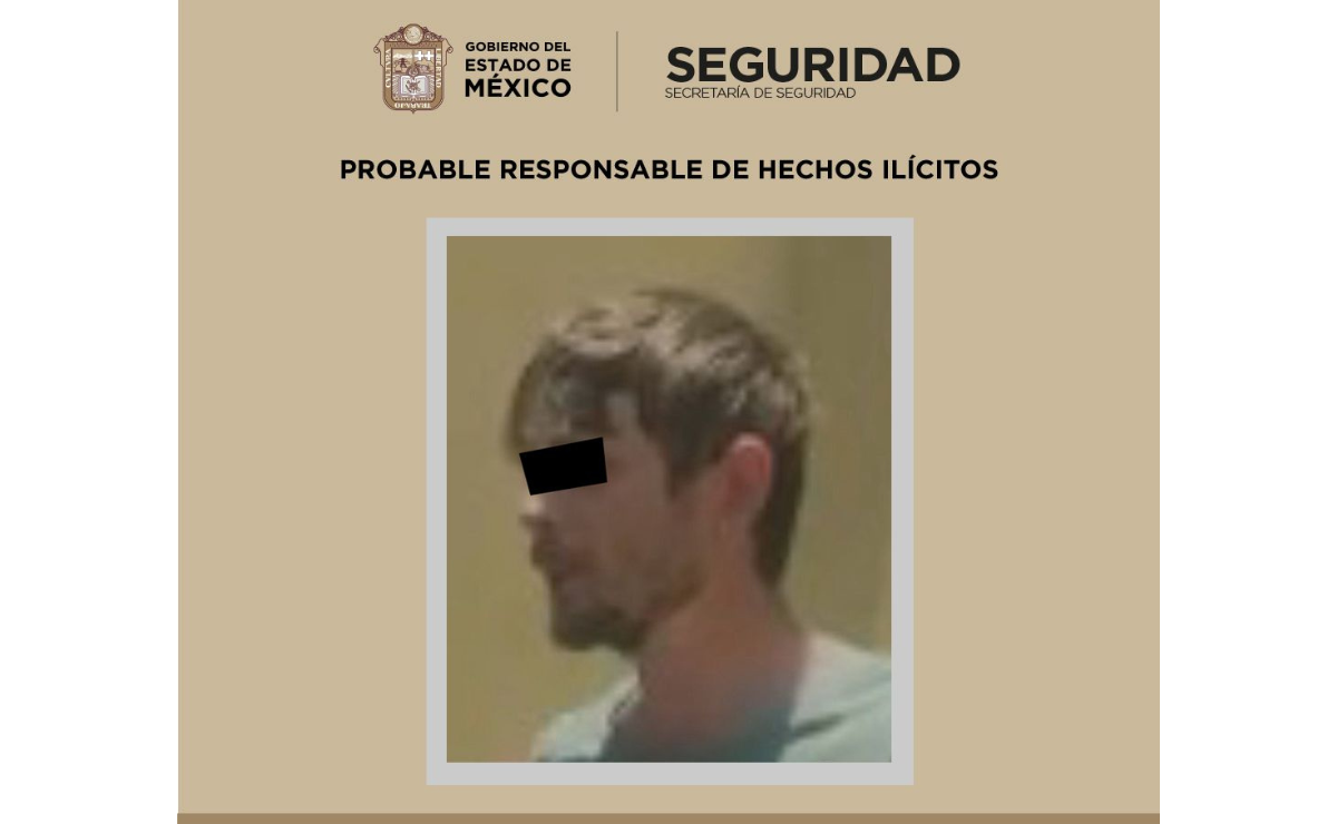Capturado en Atlacomulco: Un hombre estadounidense fue detenido con un arsenal y una credencial de la CIA Foto: Especial