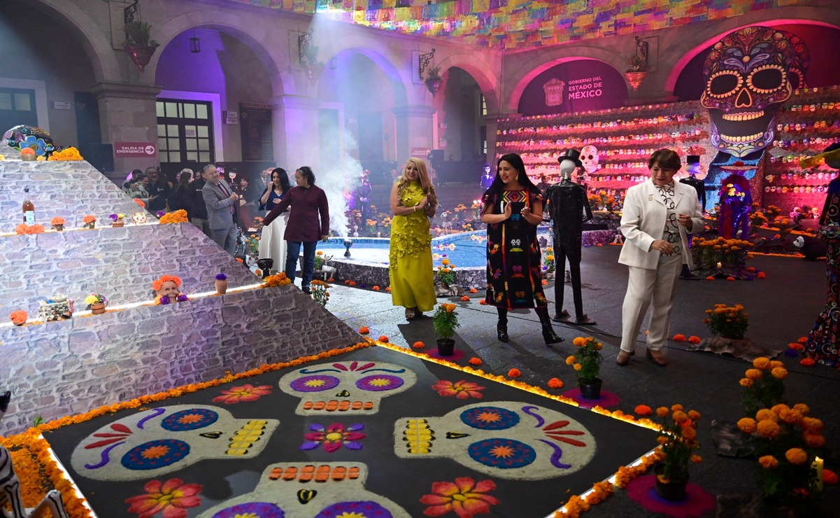 La Ofrenda Monumental de este año tiene como tema principal el reencuentro con nuestras raíces prehispánicas. Foto: Especial.