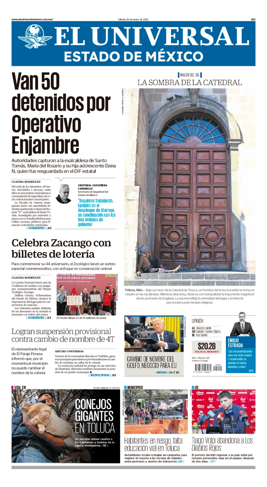 Portada Edomex 25 de enero 2025