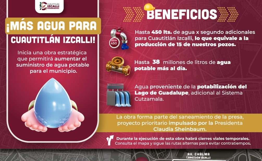 Con la infraestructura de potabilización del Lago de Guadalupe se busca sumar 38 millones de litros diarios de agua al municipio. Foto Especial