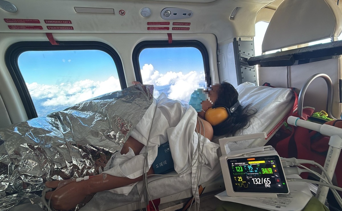 Del total de las operaciones áreas del Grupo Relámpagos, 10 fueron traslados mujeres embarazadas. Foto: Especial